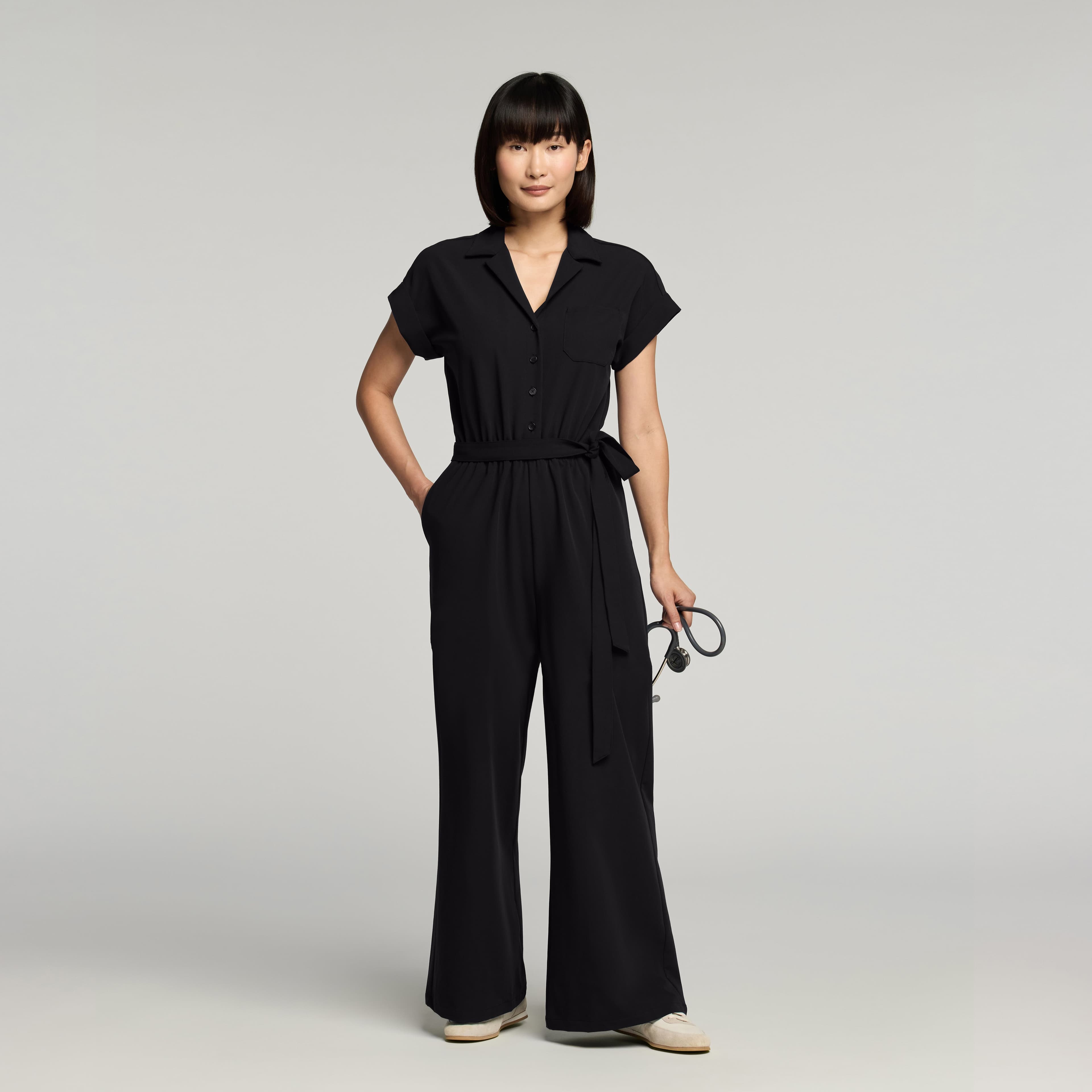 The Wide-Leg Scrub Jumpsuit