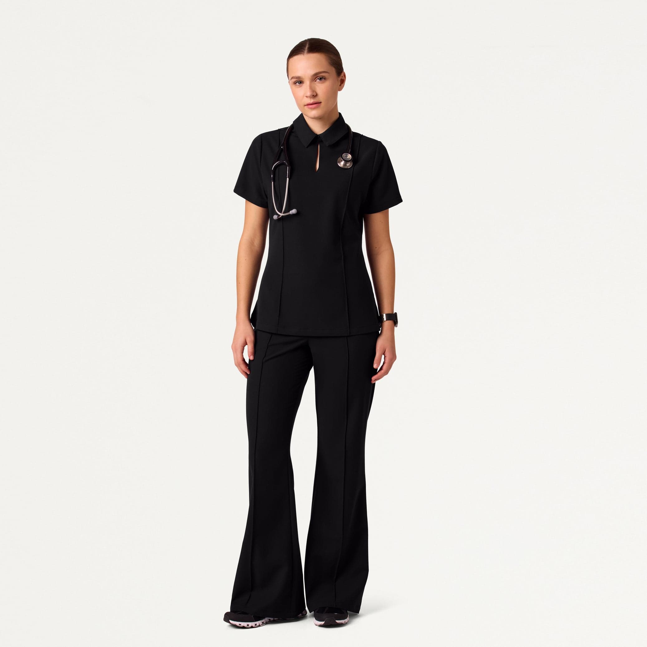 The Tailored Flare Scrub Set